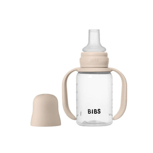 BIBS World Baby Sippy Bottle Spout Silicone 1 Pack 150ml - Blush