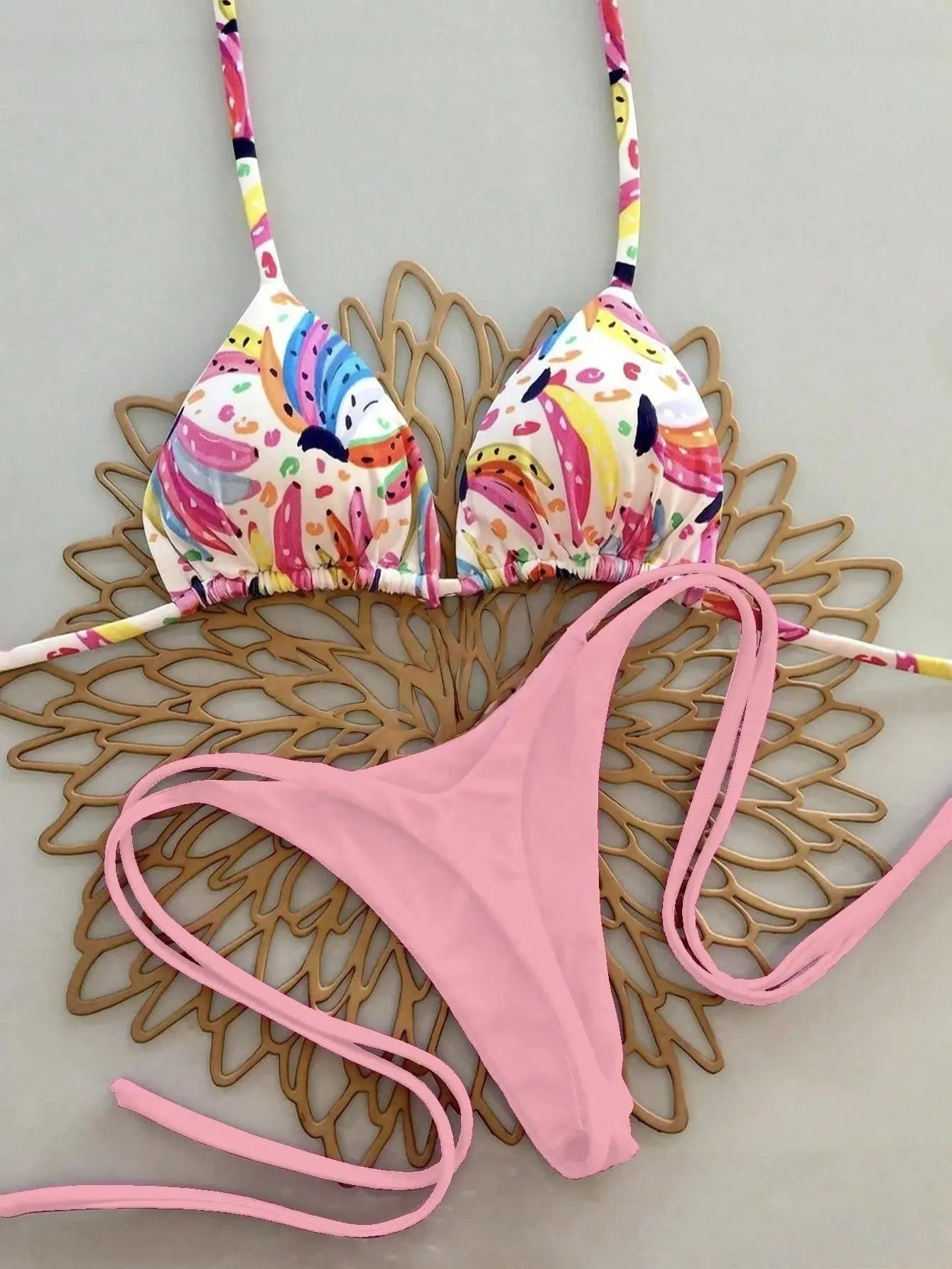 Bikini Set Print Swimsuit Beach Sexy Ladies Swimwear Seaside Vacation Bathing Suit Women Biquine Brasileiro Купальник Женский