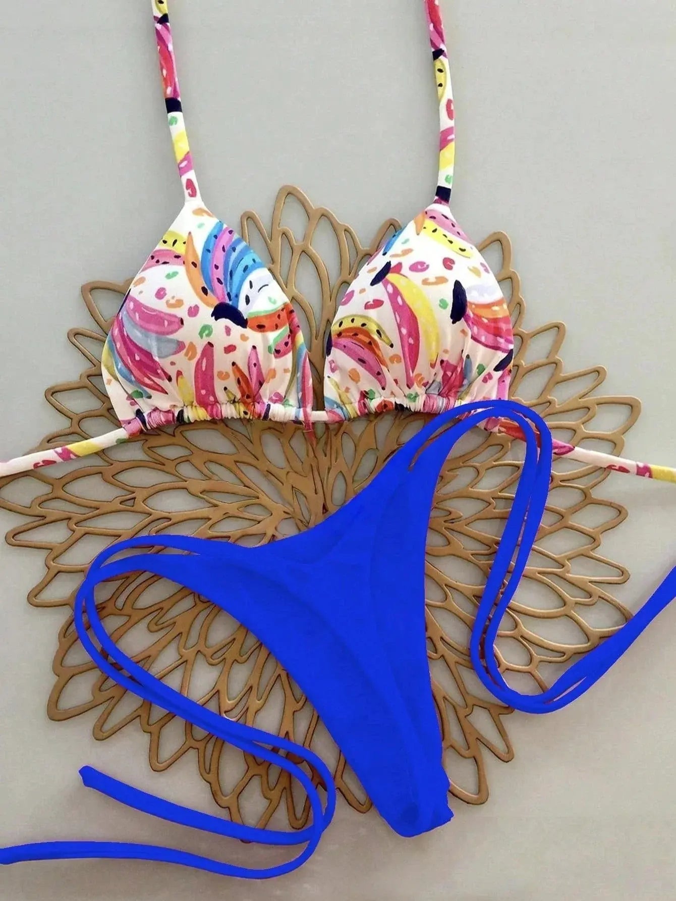Bikini Set Print Swimsuit Beach Sexy Ladies Swimwear Seaside Vacation Bathing Suit Women Biquine Brasileiro Купальник Женский