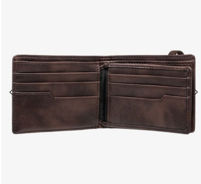Billabong -  Locked Men Brown Tri-Fold Wallet