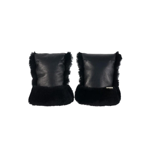 BINIBAMBA Sheepskin Buggy Mittens - Noir