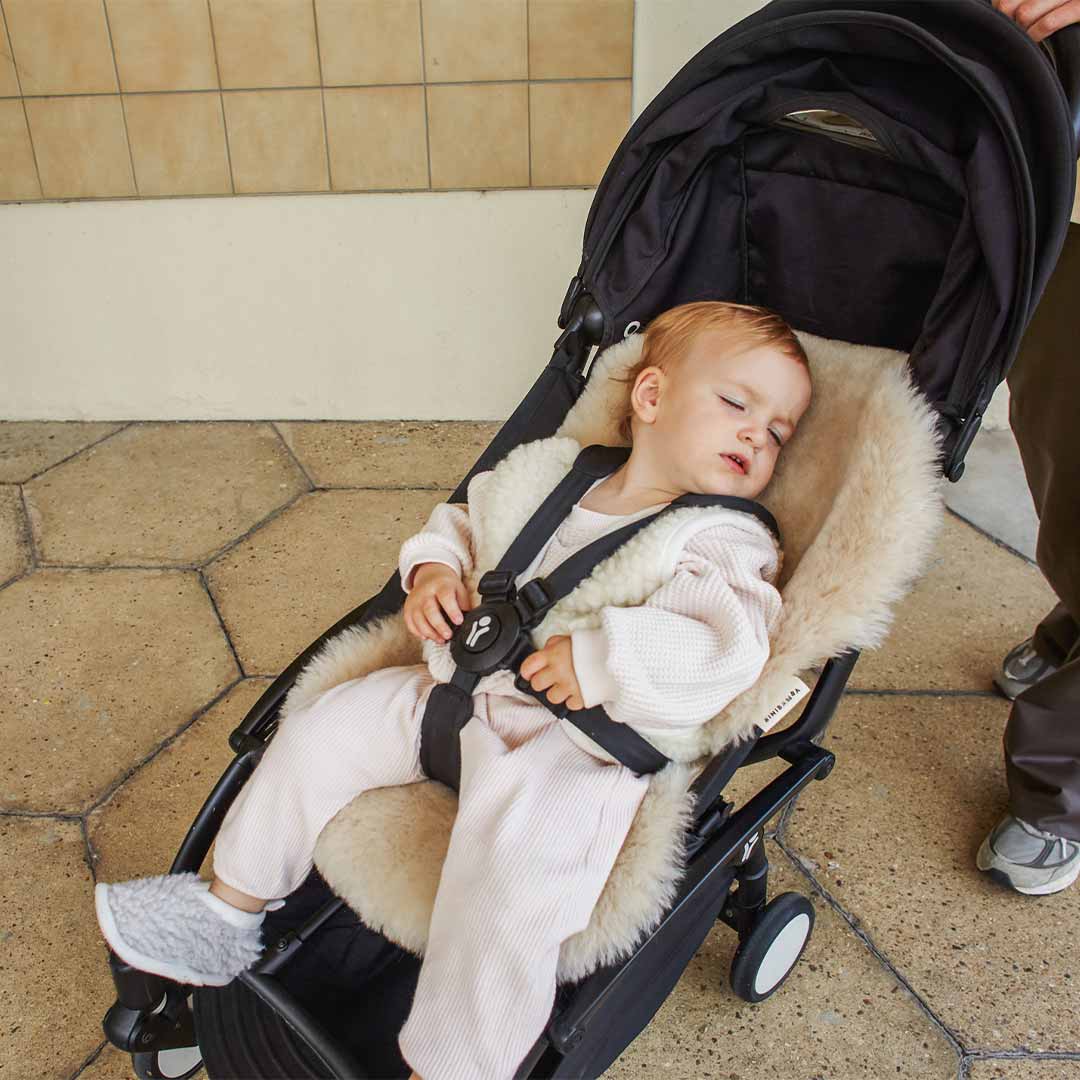 BINIBAMBA Sheepskin Snuggler - Peanut