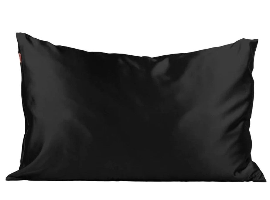 Satin Pillowcase in Charcoal/Ivory/Black