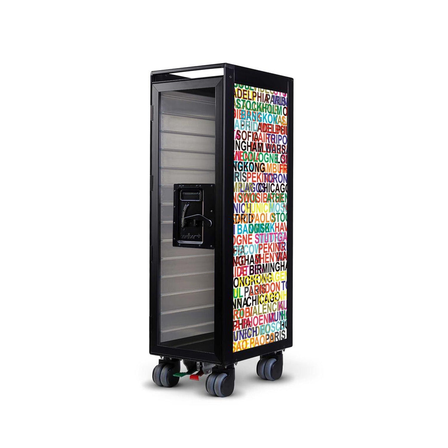 bordbar | classic trolley | OUTER TROLLEY ONLY - black with transparent door