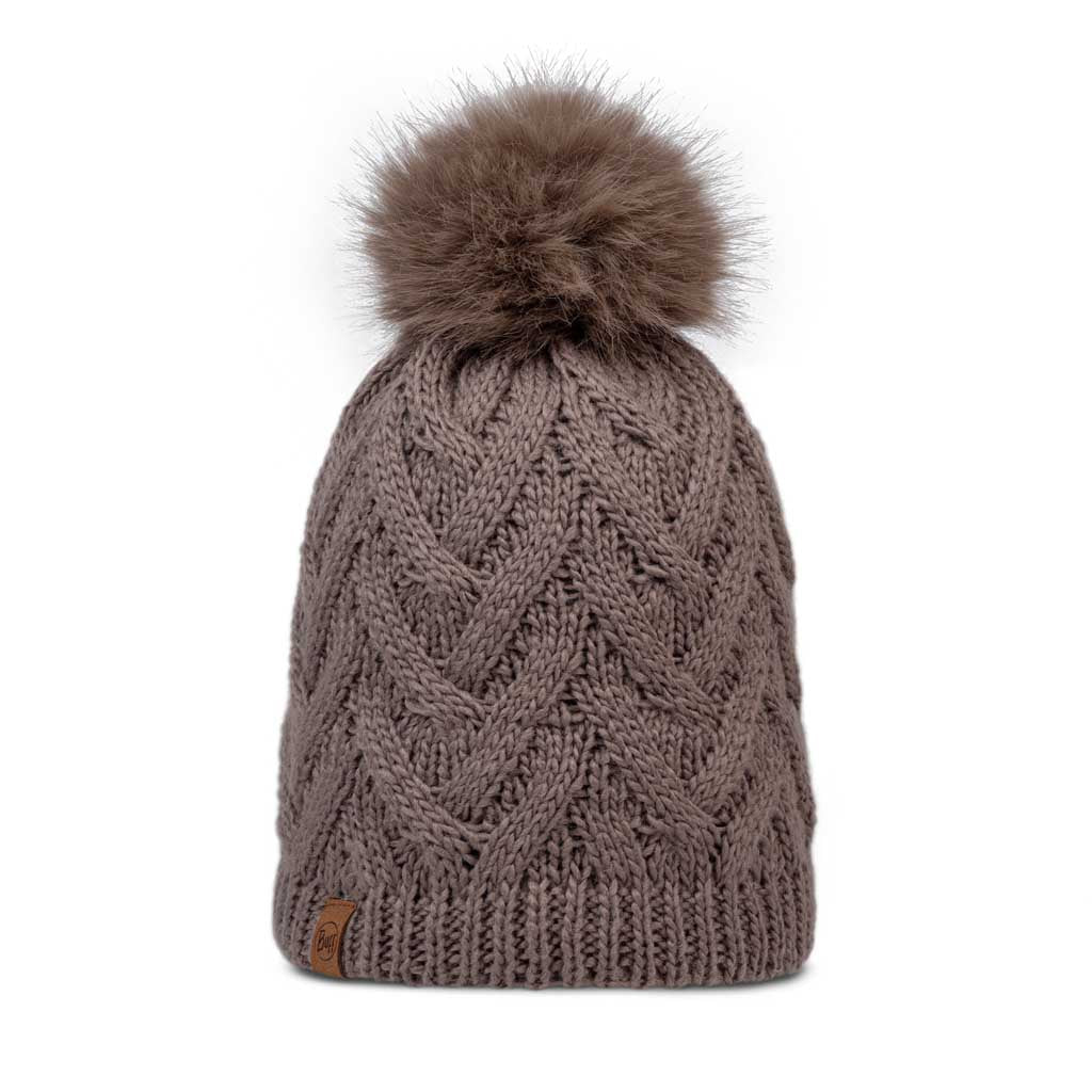 Caryn Knitted Beanie & Fleece Band