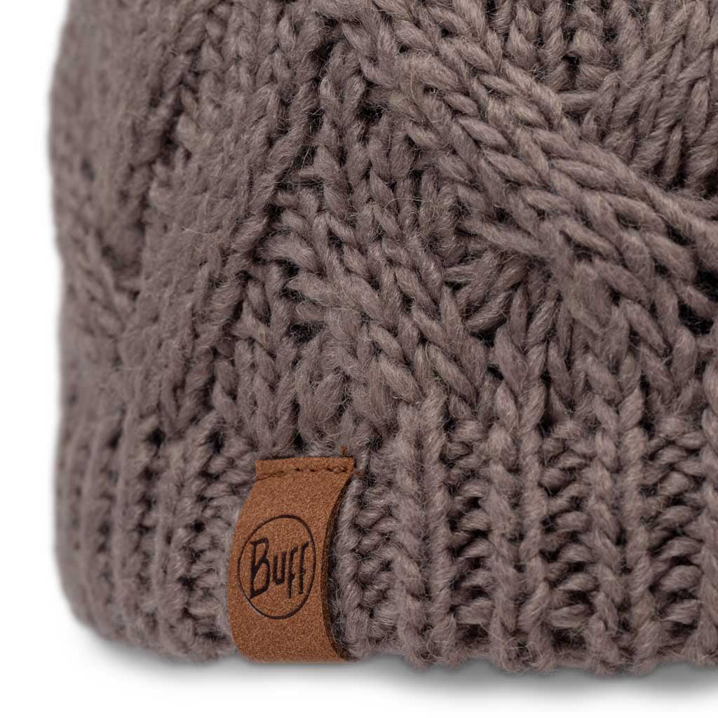 Caryn Knitted Beanie & Fleece Band