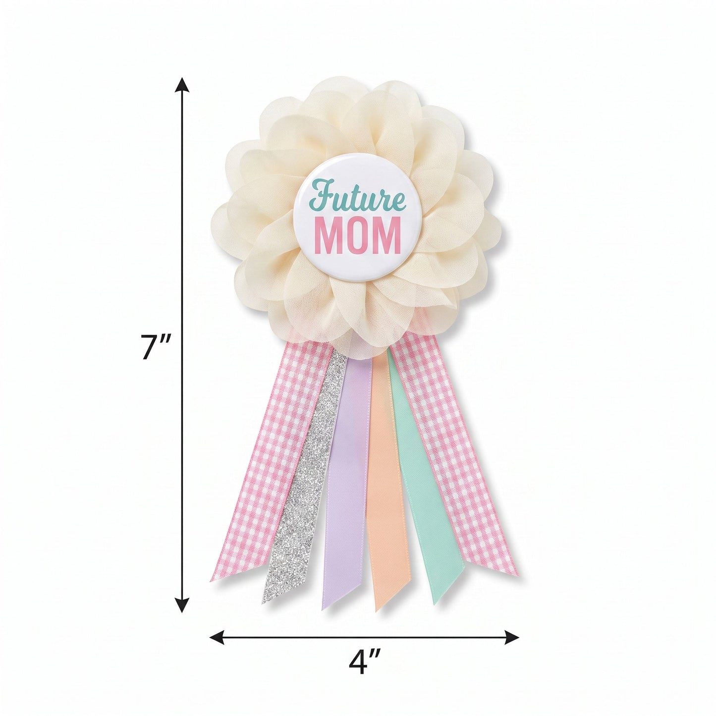 "Future Mom" Award Ribbon - Baby Shower Wearable Accessory