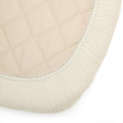 Charlie Crane KUMI Crib Fitted Sheet - Milk