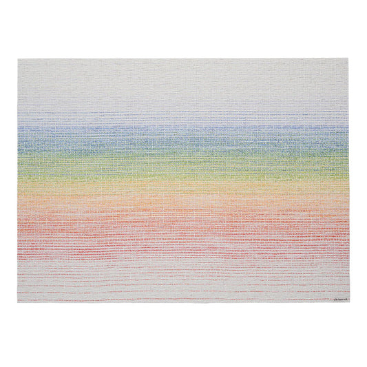 chilewich | placemat rectangle | ombre rainbow