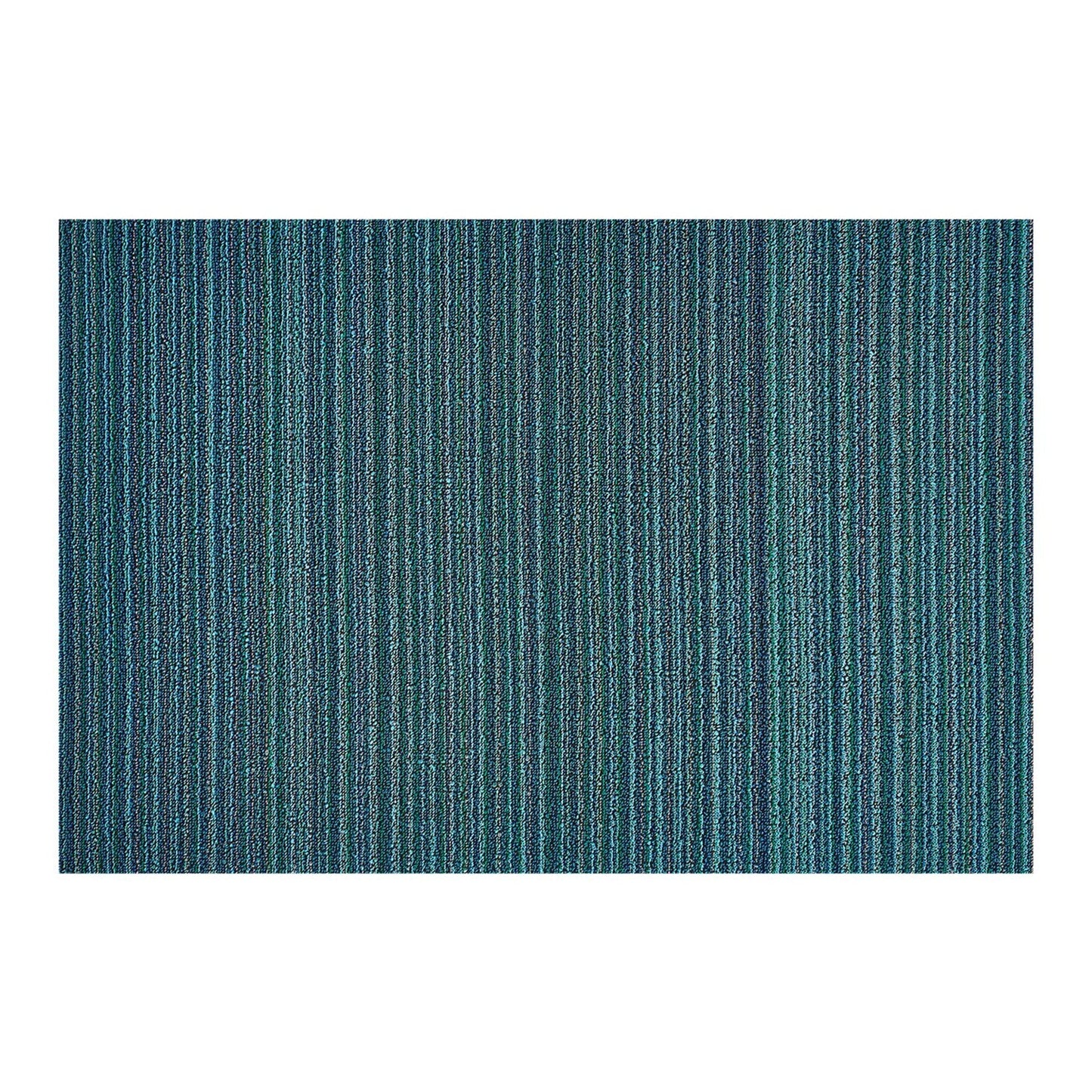 chilewich | large doormat 61x91cm (24x36") | skinny stripe turquoise