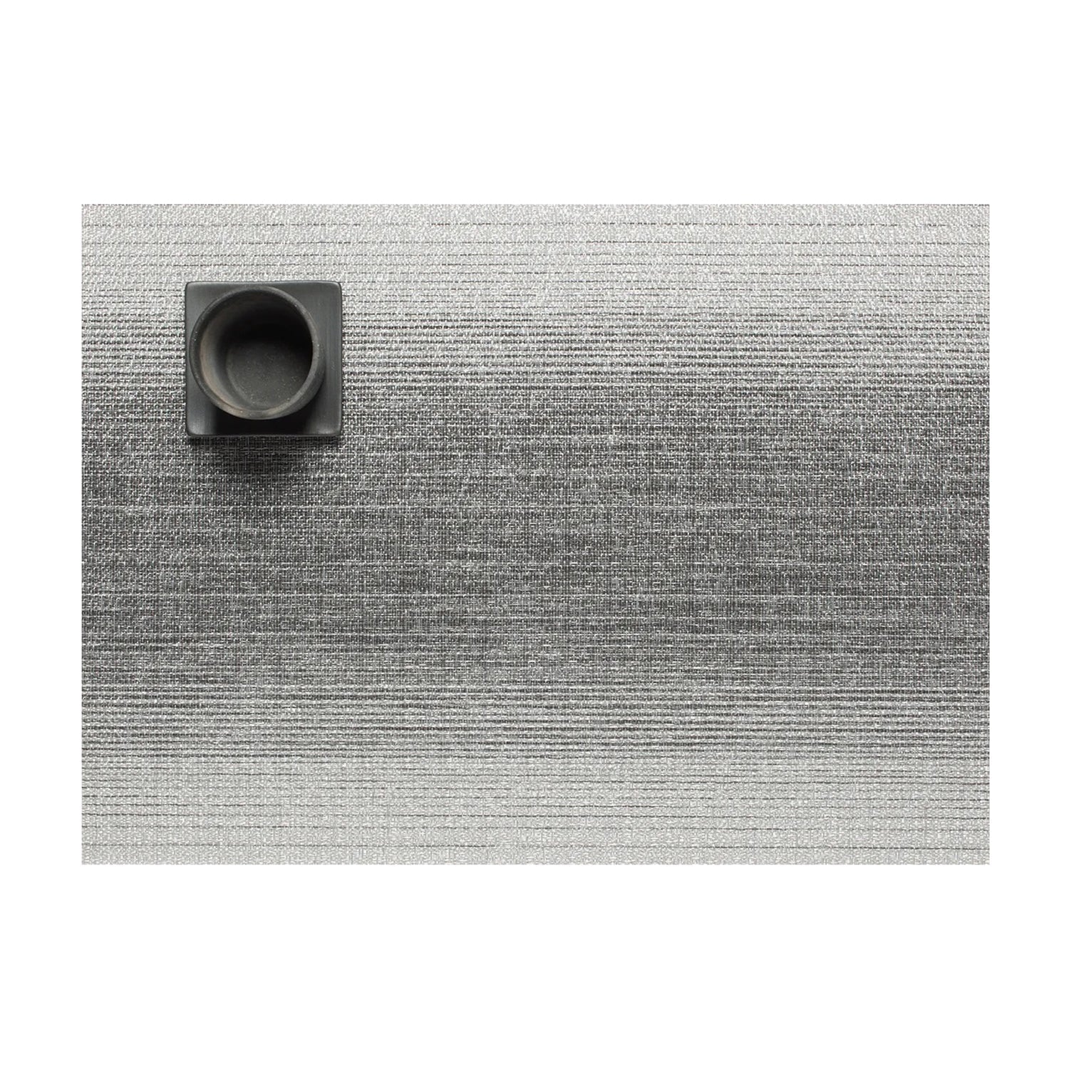 chilewich | placemat rectangle | ombre silver
