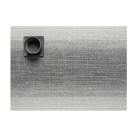 chilewich | placemat rectangle | ombre silver