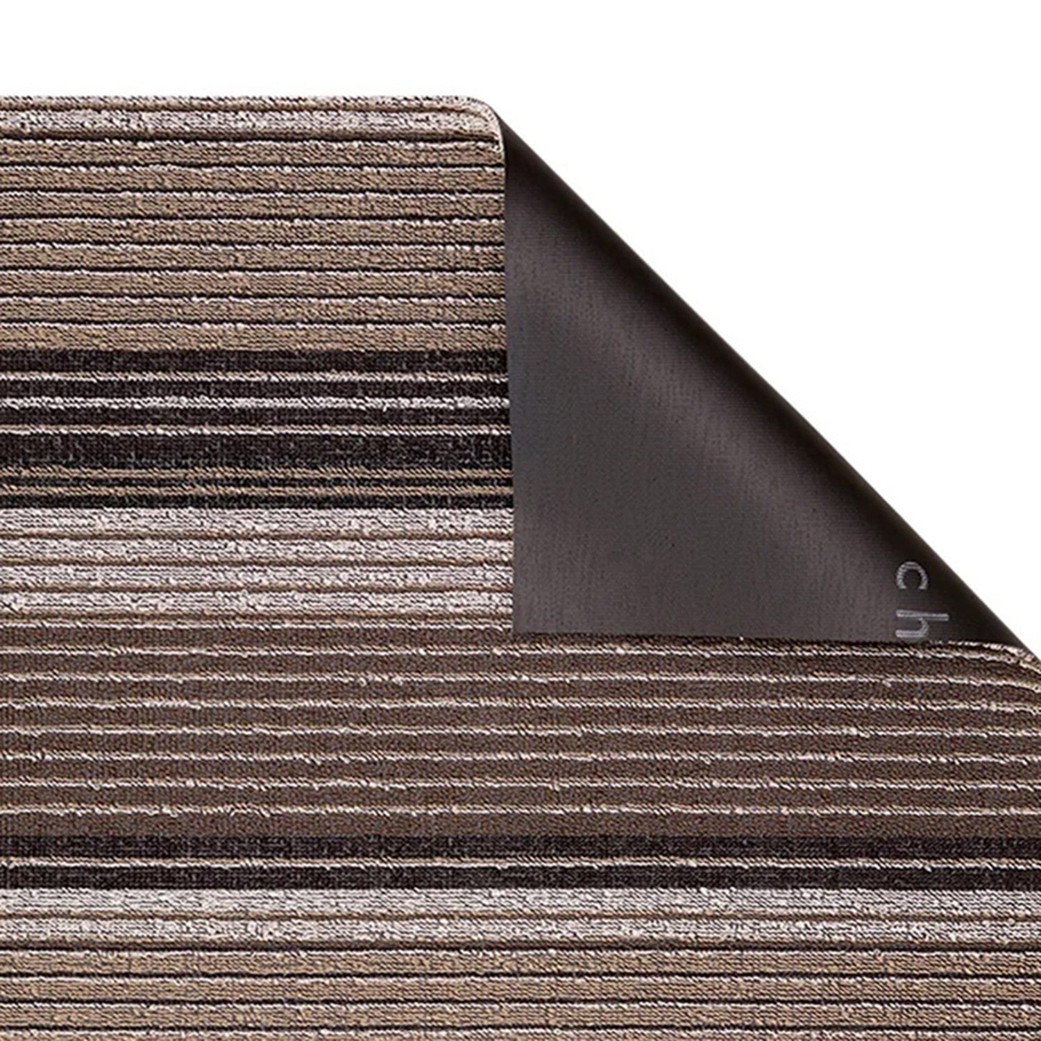 chilewich | shag doormat 46x71cm (18x28") | pleat stripe oyster