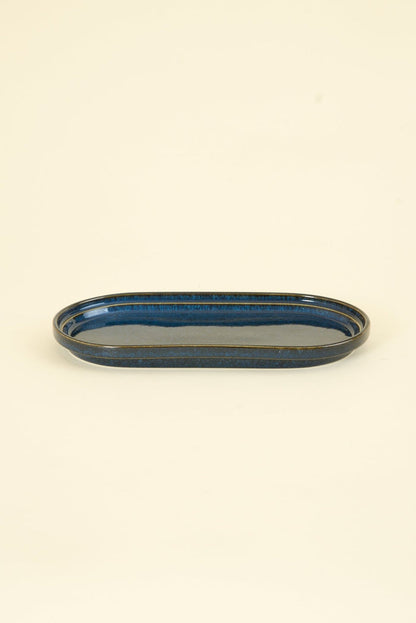 CHIPS Inc. Smith Stacking Oval Plate - Navy - CHIPS inc. - URAHARA