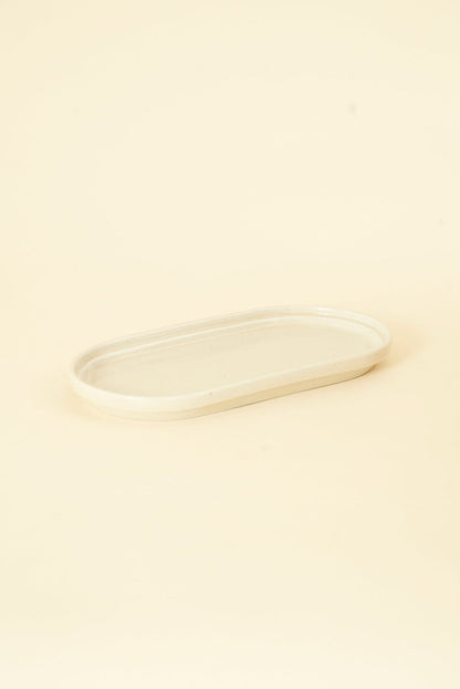 CHIPS Inc. Smith Stacking Oval Plate - Vanilla - CHIPS inc. - URAHARA