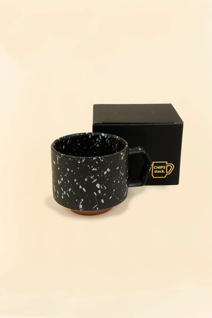 CHIPS Inc. Stack Mug - Splash Black / White