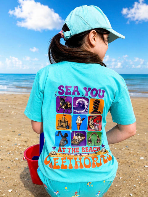 Cleethorpes 'SEA YOU " kids t-shirt spearmint
