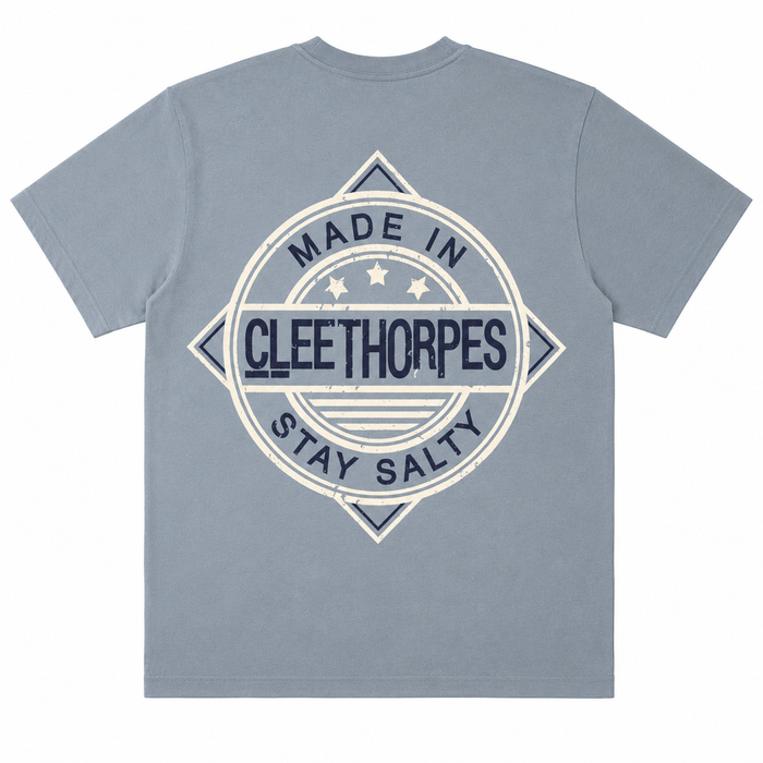 Cleethorpes T-Shirt Stay Salty - Dusty Blue