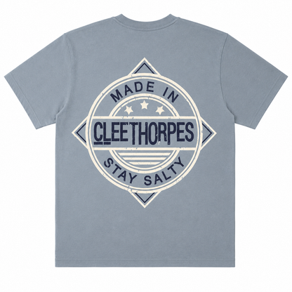Cleethorpes T-Shirt Stay Salty - Dusty Blue