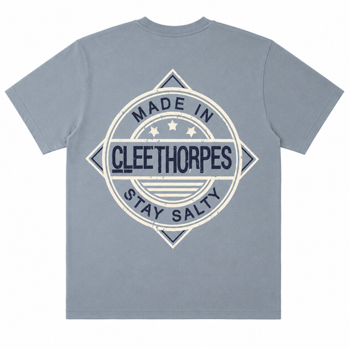 Cleethorpes T-Shirt Stay Salty - Dusty Blue
