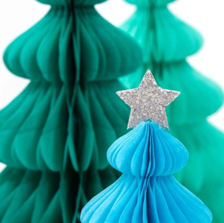 Rainbow Forest Honeycomb Decorations