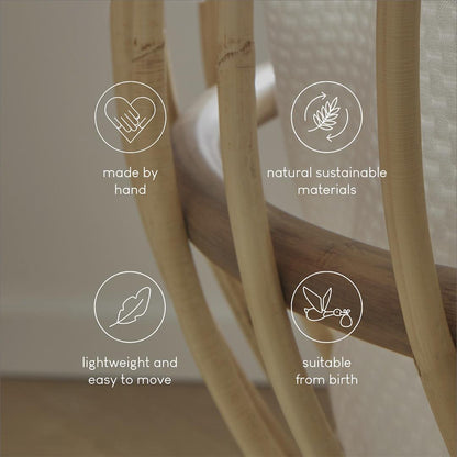 CuddleCo Aria Crib - Rattan
