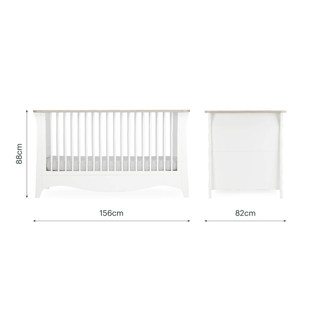 CuddleCo Clara Luxe 3pc Set - White/Ash