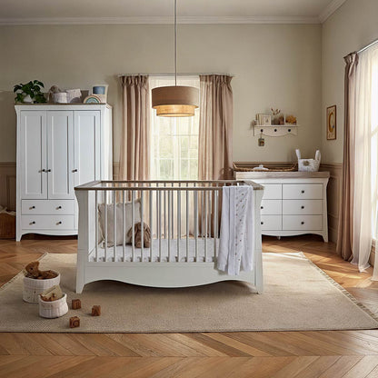 CuddleCo Clara Luxe 3pc Set - White/Ash