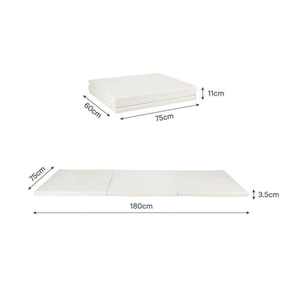 CuddleCo Tumble Play Mat 180 x 75cm - Pebble