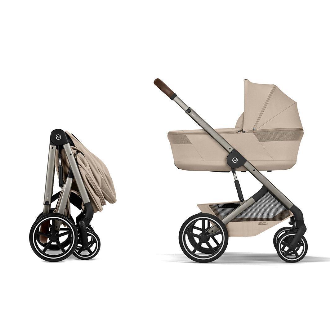 CYBEX Balios S Lux Pushchair + Fold Carry Cot - Almond Beige