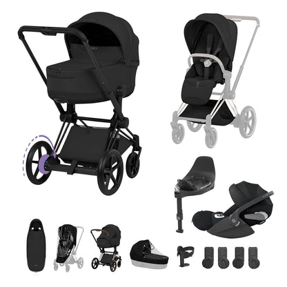 CYBEX e-PRIAM Fold Cot Ultimate Travel System Bundle - Style