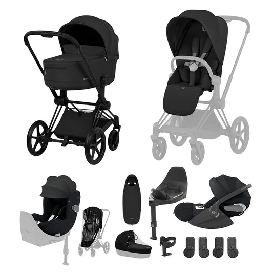 CYBEX PRIAM Fold Cot Newborn to Toddler Travel System Bundle - Comfort