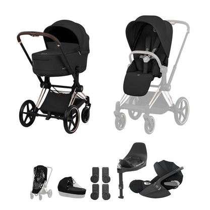 CYBEX PRIAM Fold Cot Travel System Bundle - Comfort