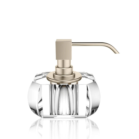 decor walther | KRISTALL collection | soap dispenser | clear + nickel satin