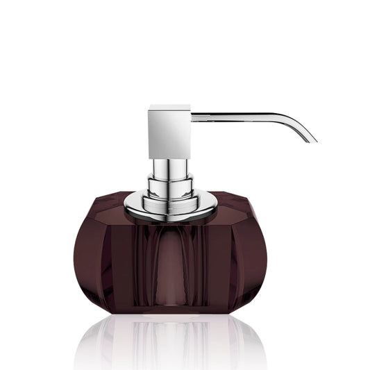 decor walther | KRISTALL collection | soap dispenser | rich burgundy + polished chrome