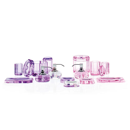 decor walther | KRISTALL collection | soap dispenser | violet + chrome