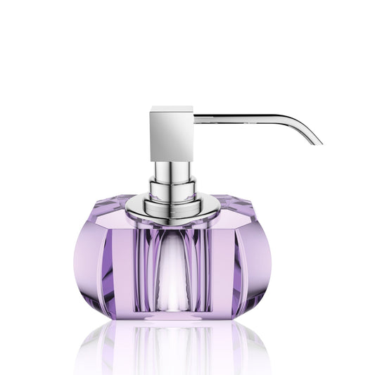 decor walther | KRISTALL collection | soap dispenser | violet + chrome