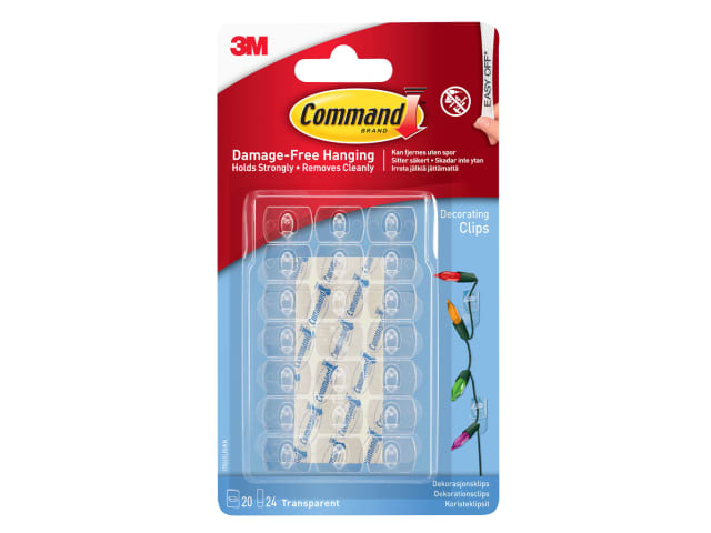 Decorating Clips + Strips Clear