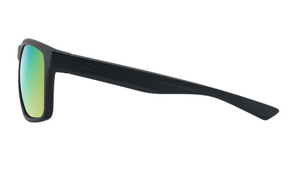 DIRTY DOG -  GREY/GREEN MIRROR POLARISED / COLOUR SATIN BLACK