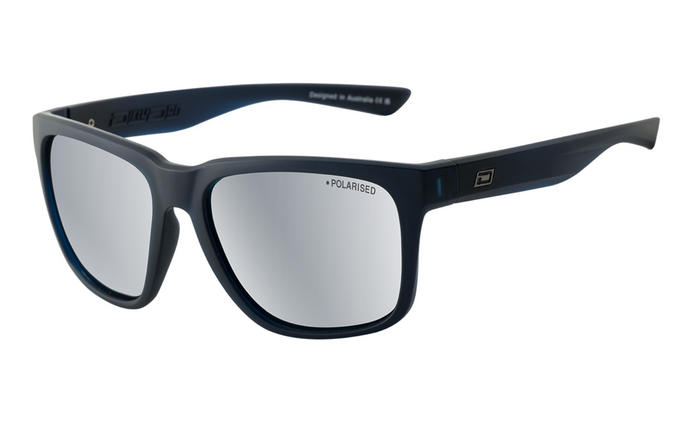 DIRTY DOG -GREY/SILVER MIRROR POLARISED /  SATIN BLUE