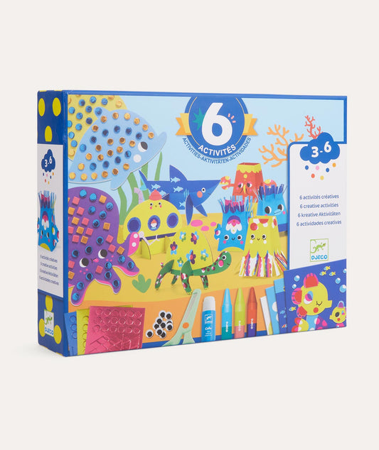 Djeco 6 Crafts Activity Pack Seaside Delights