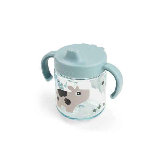 Done by Deer Learning Spout Cup - Tiny Farm Blue