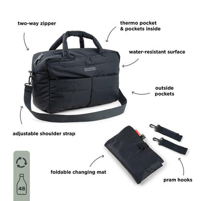 Done by Deer Quilted Changing Bag - Black