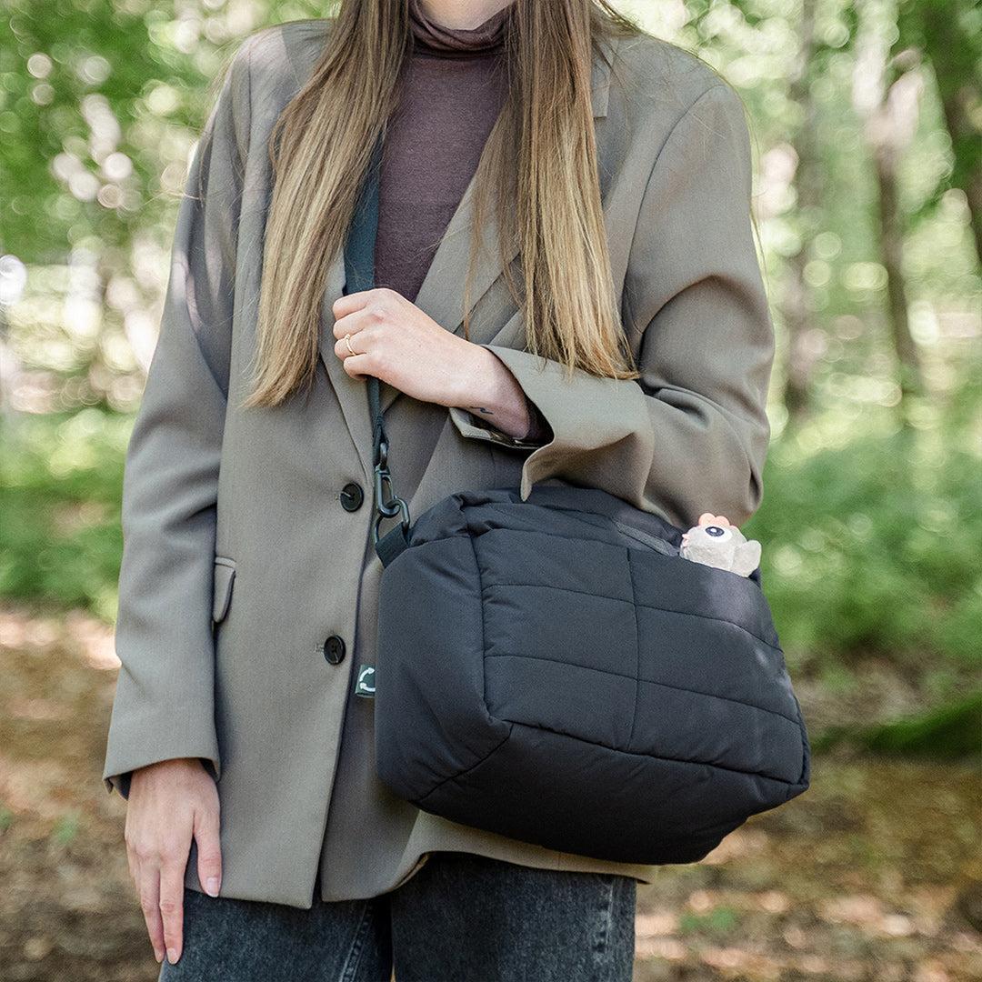 Done by Deer Quilted Stroller Bag - Black