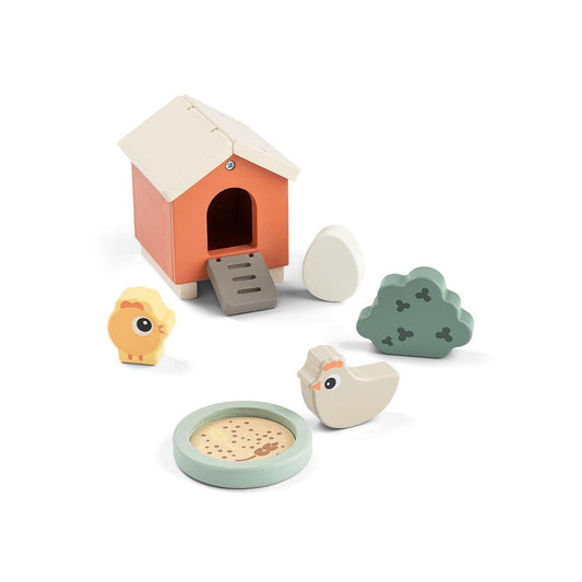 Done by Deer Tiny Farm Play Set - Clucky