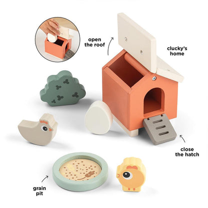Done by Deer Tiny Farm Play Set - Clucky