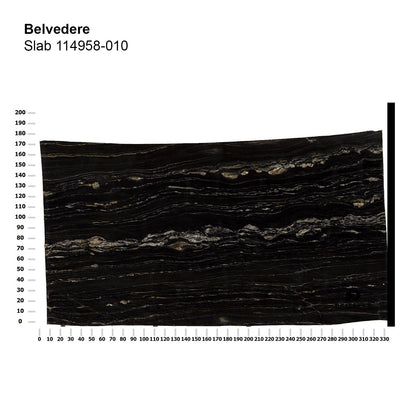 draenert | day bar trolley | belvedere polished stone + black frame