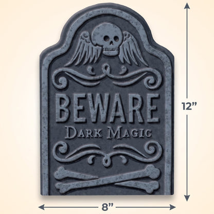"Beware Dark Magic" Small Tombstone Decoration
