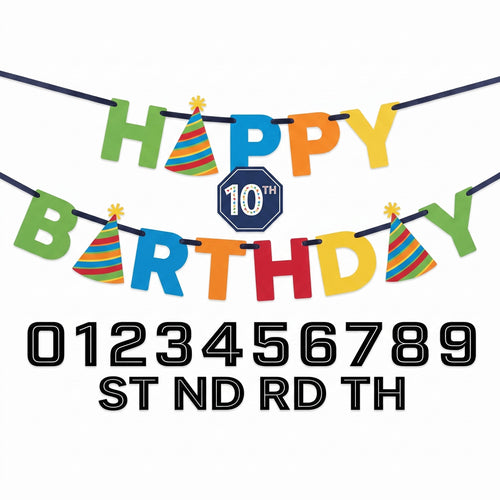 "Happy Birthday" Customizable Banner Kit - A Reason to Celebrate