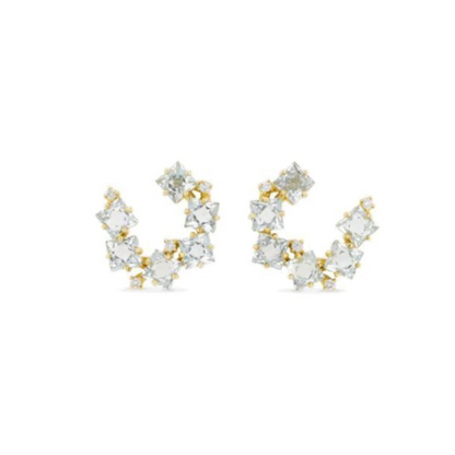Ariel Sideways Spiral Hoops